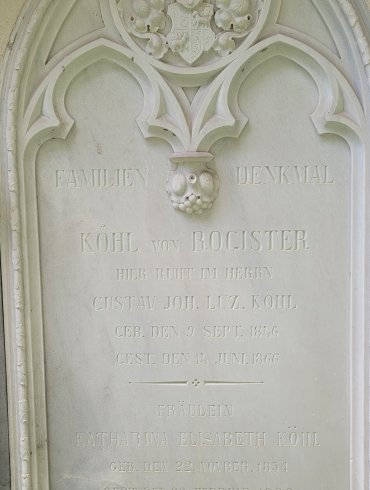 Grabplatte Köhl von Rogister Daleufriedhof